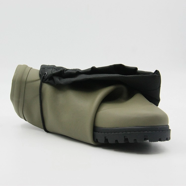 Foldable soft rubber barefoot rain boots manufacture
