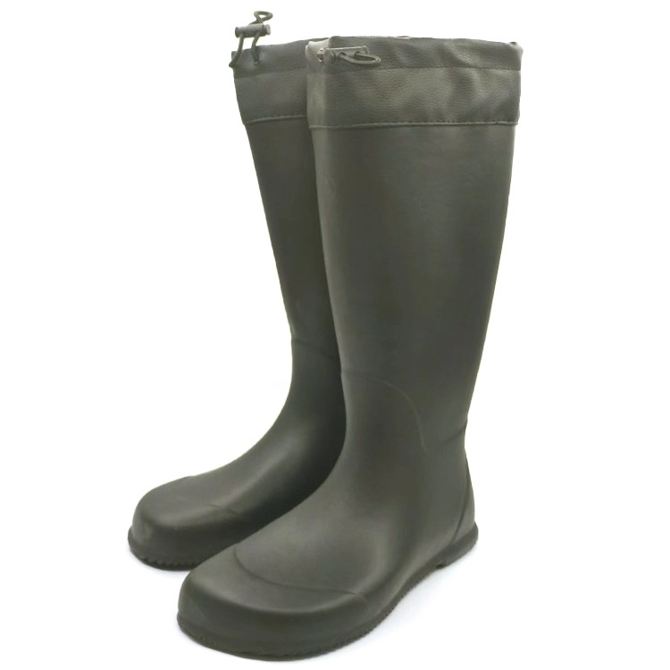 Foldable soft rubber barefoot rain boots manufacture