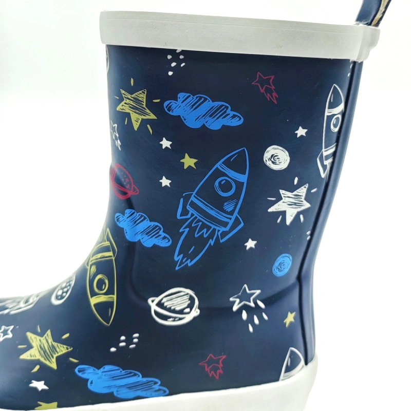 Customized your own print kids rubber gumboots