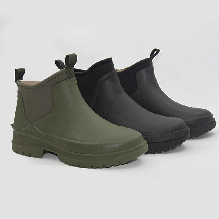 Neoprene collar wide fit ankle Chelsea wellies