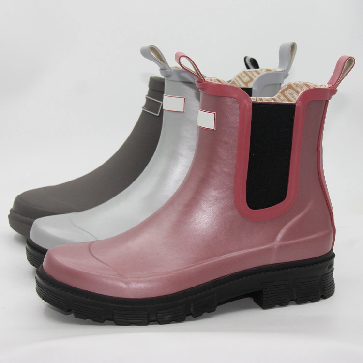 Rubber ankle Chelsea Wellington boots