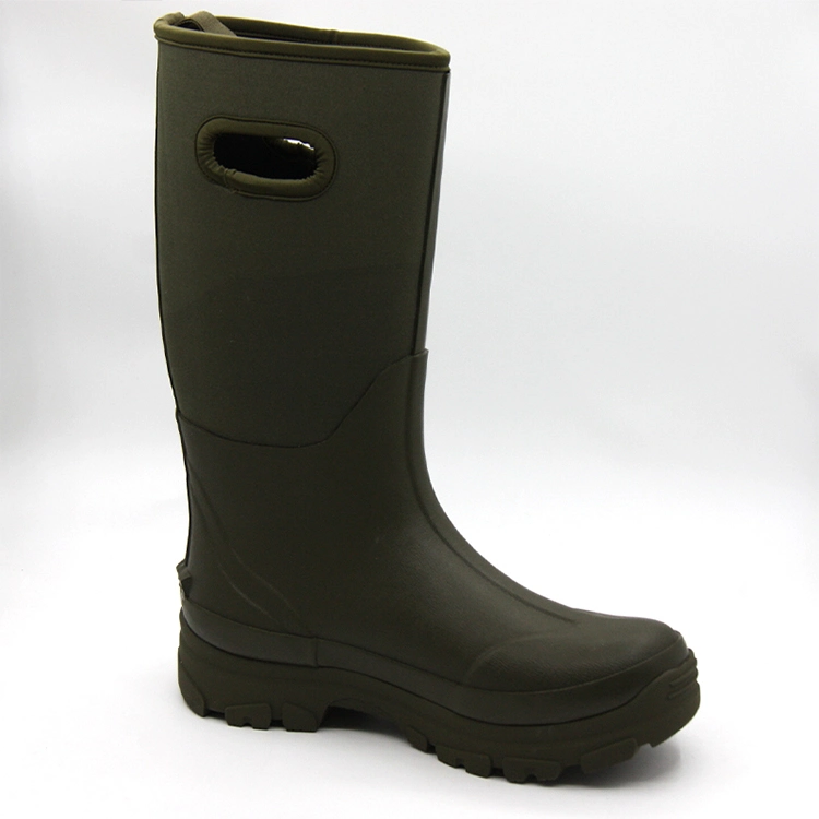 Outdoor mens neoprene farming mud hunting boots