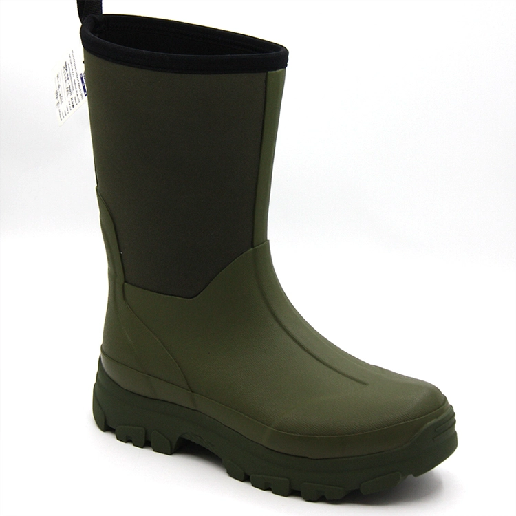 Outdoor mens neoprene farming mud hunting boots