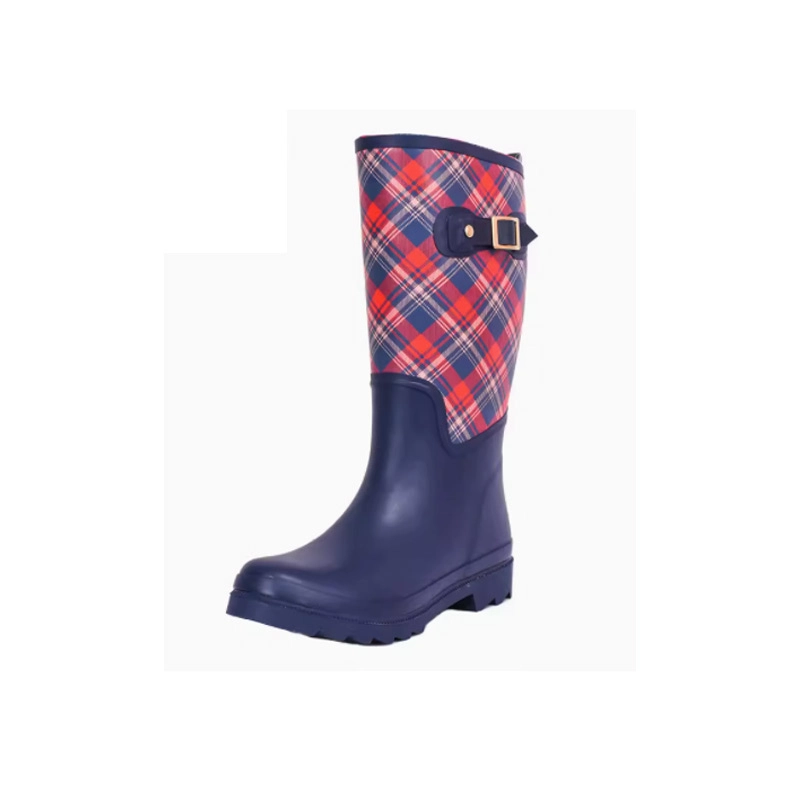 Ladies knee high rubber wellington boots