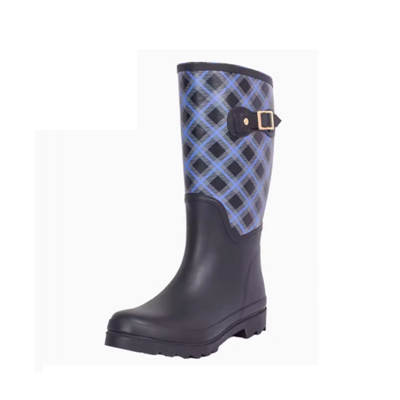 Ladies knee high rubber wellington boots