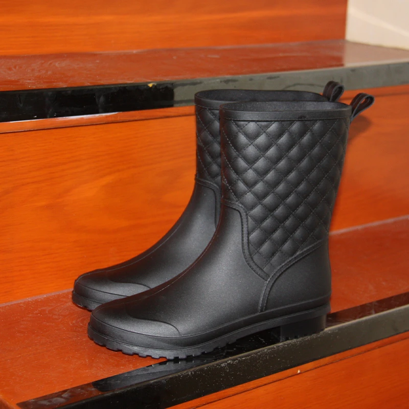 Factory-Direct Women's Mid-Calf Rubber PVC Gum Boots