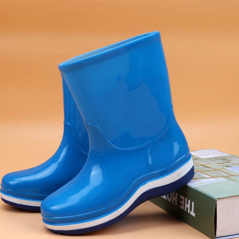 Family collection neon pink PVC rain boots