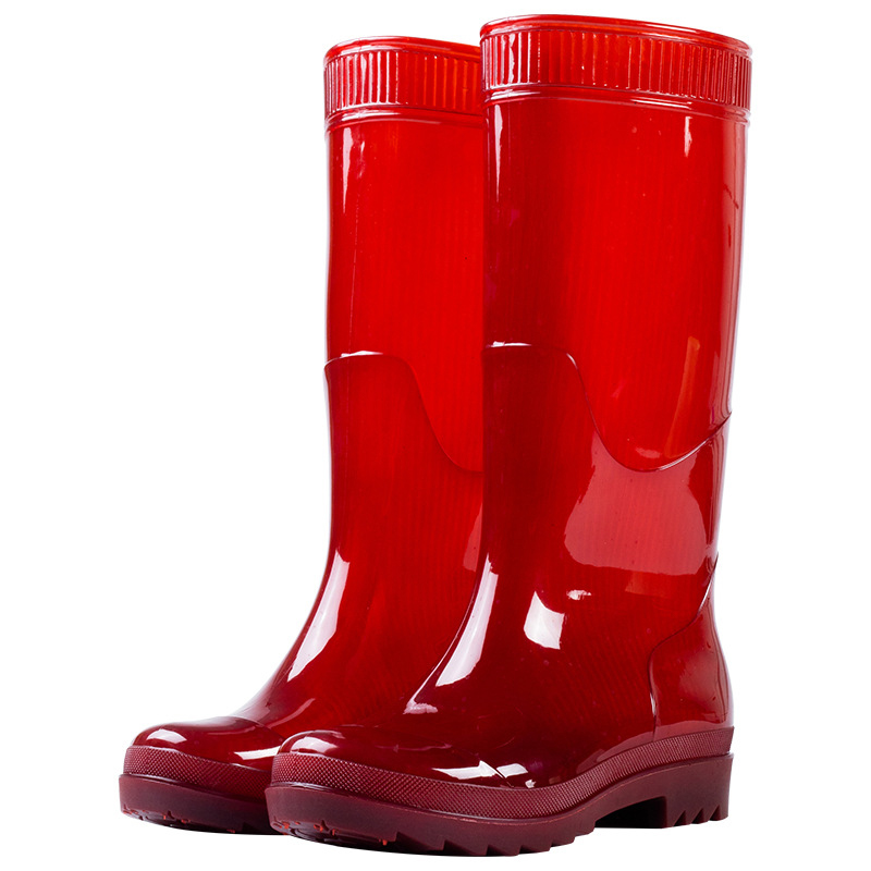 High cut transparent pvc boots for men