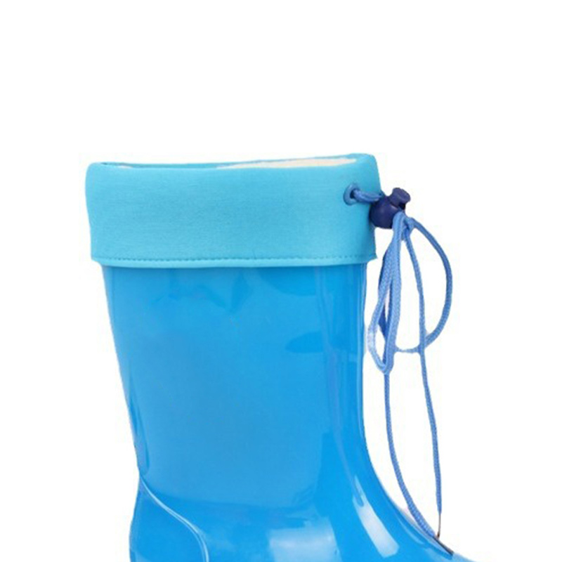 OEM kids PVC boots with removable fur socks