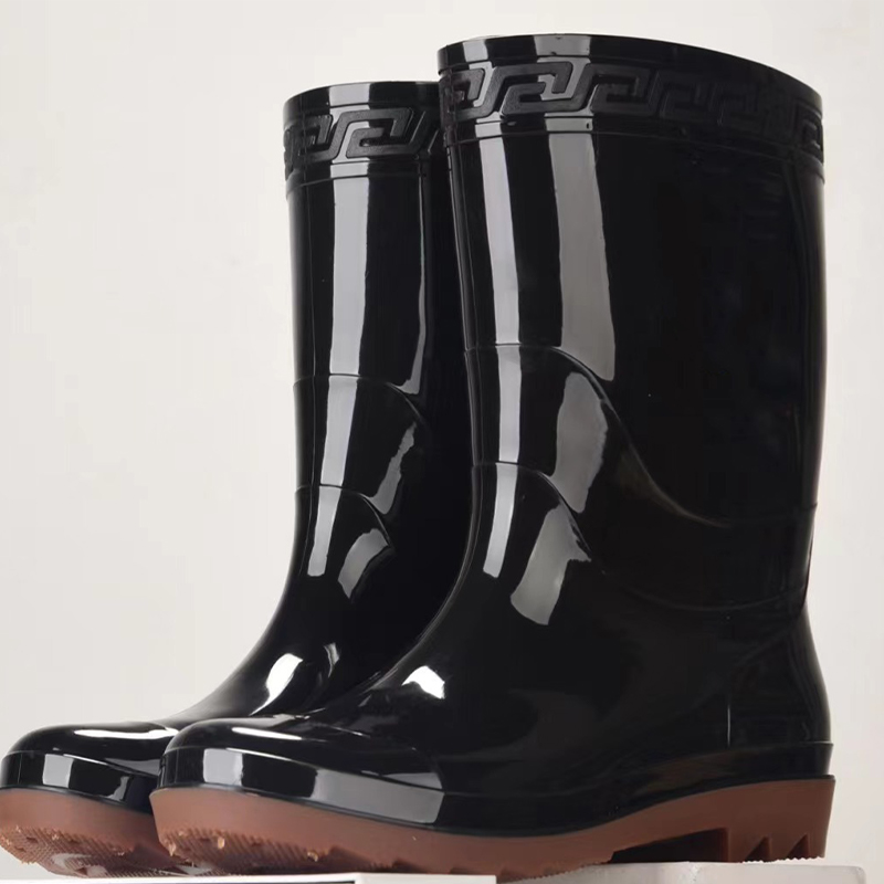 Tall Tube mens waterproof PVC motocycle boots